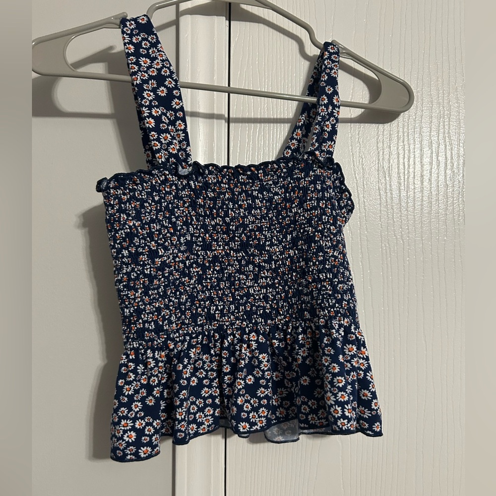 Smock stitched tank top